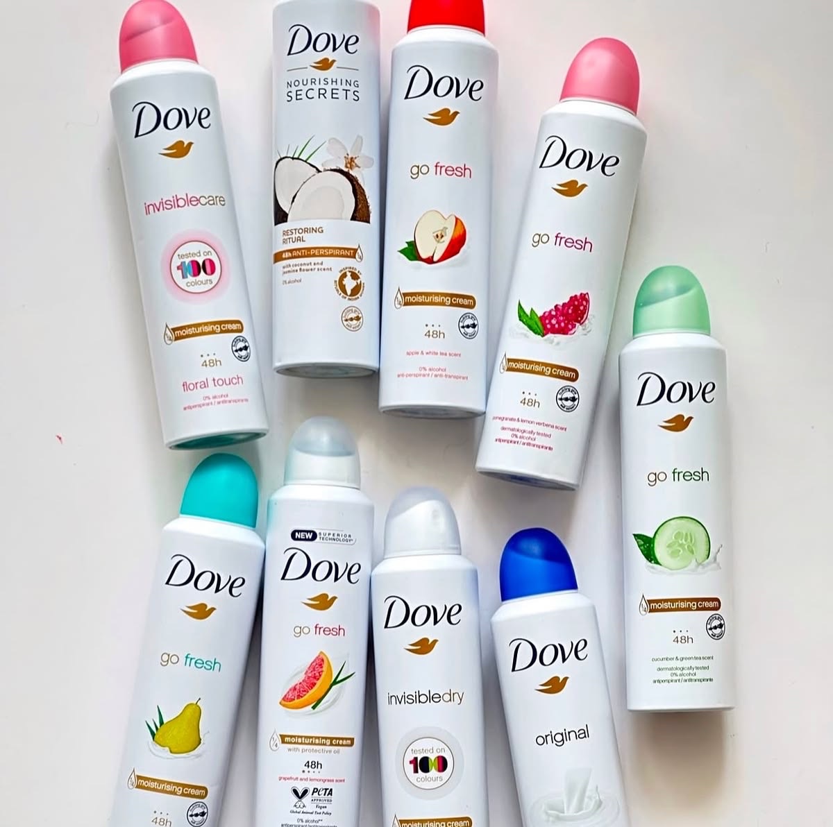 Dove déodorant spray